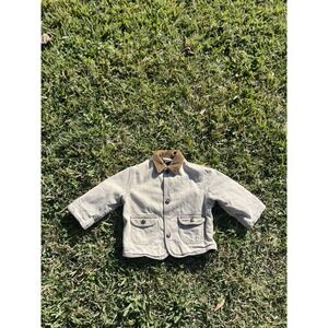 Vintage 90s Lee Corduroy Barn Coat Jacket Tan Size 24 Months